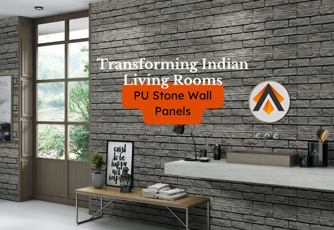 Transforming Indian Living Rooms with PU Stone Wall Panels