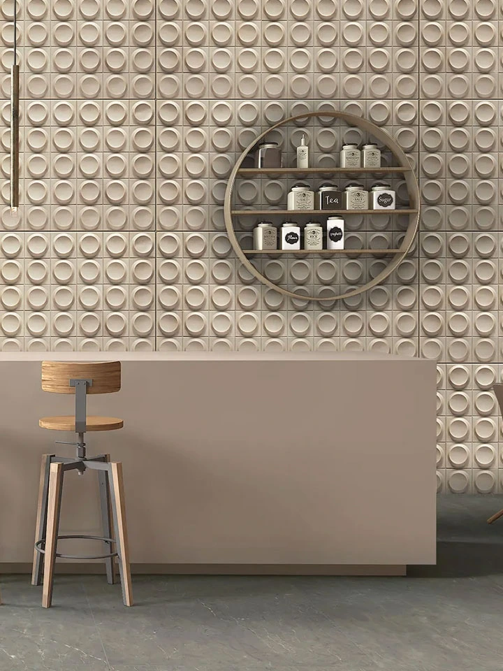 Protruding Disk PU Wall Panel