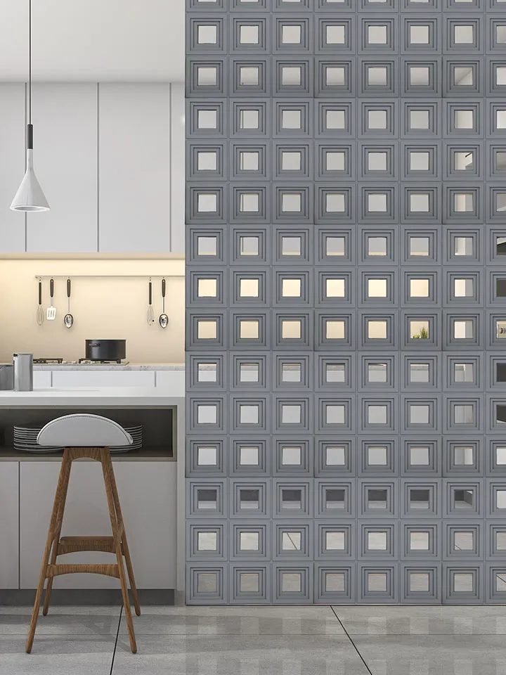 Three Layered Holo Square PU Wall Panel