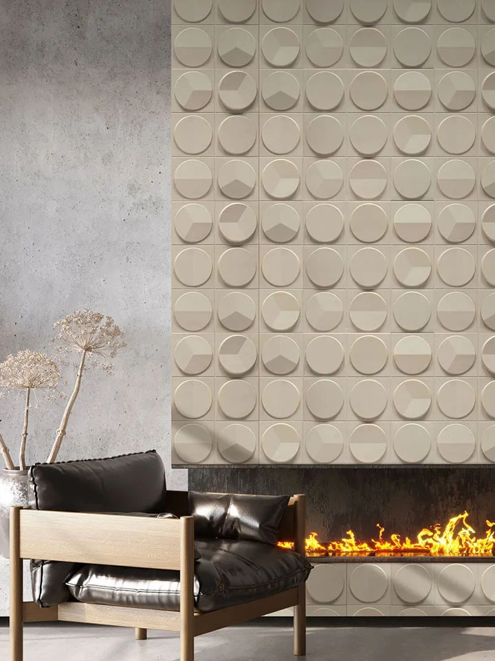 Timeless Clock PU Wall Panel